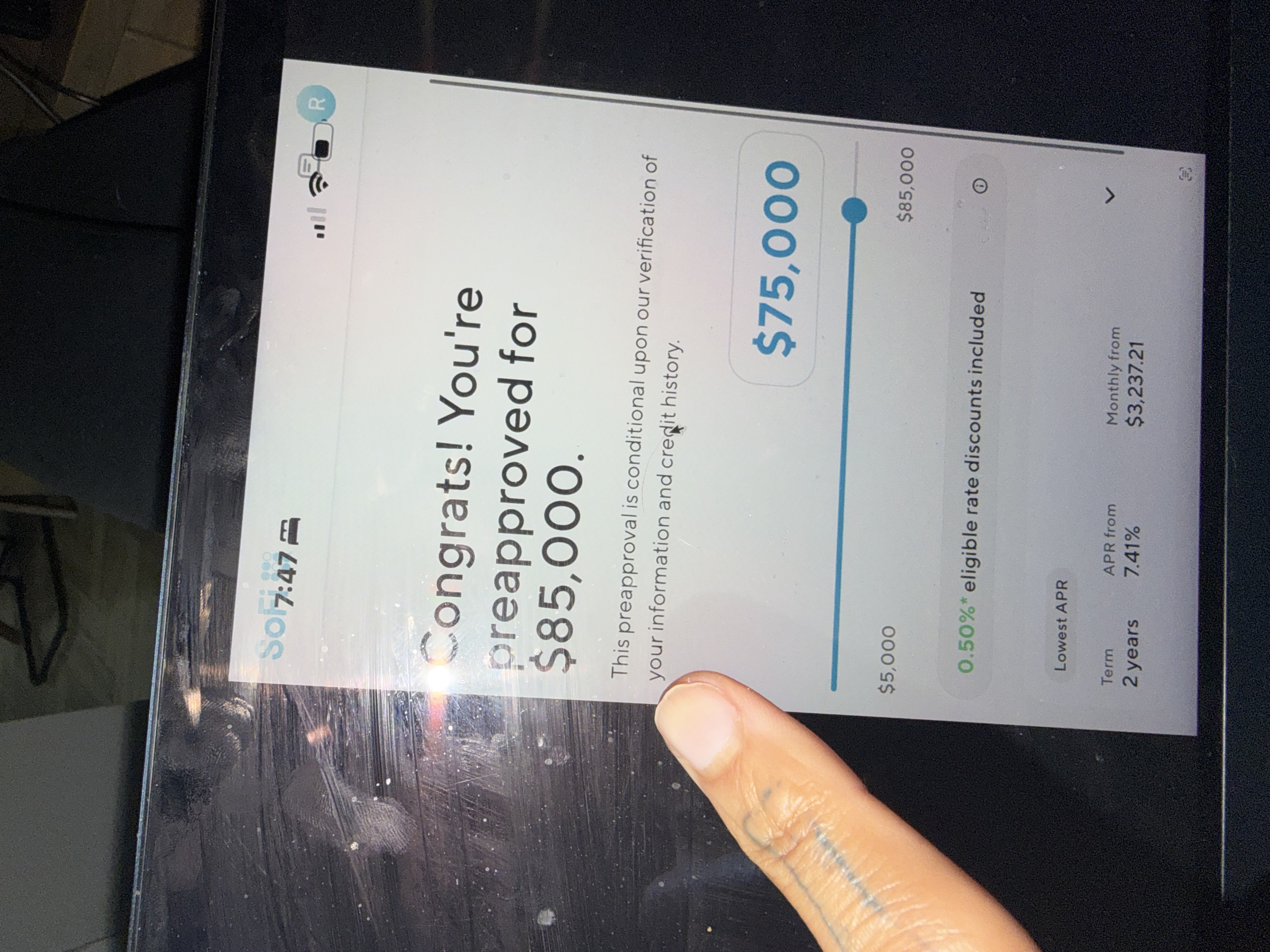 $85,000 SoFi Pre-Approval — Client Result